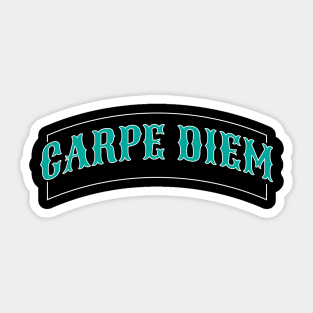 Carpe diem seize the day typography Sticker